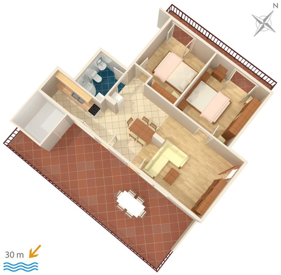 Apartments By The Sea Igrane, Makarska - 311 Exterior foto
